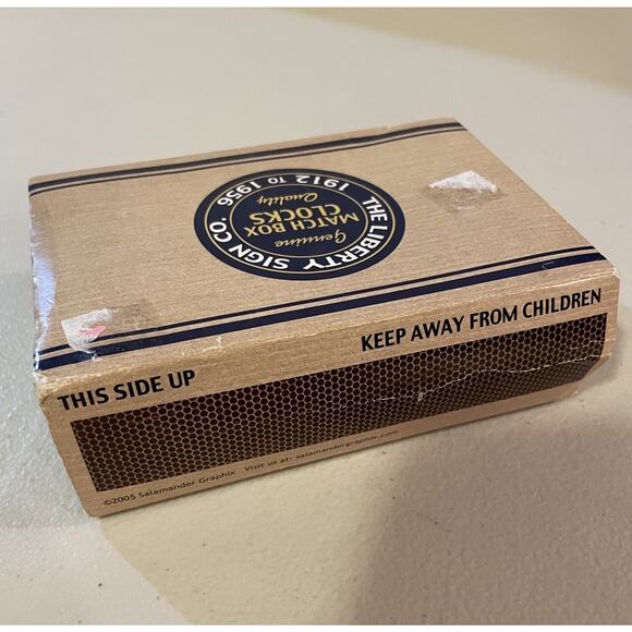 VTG RARE Liberty Sign Match Box Clocks - #40011 Roller Rink, In Box - Picture 7 of 8
